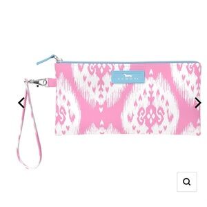 Scout Ikat Pink and White Wristlet
